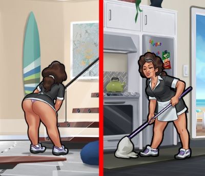 Consuela is at the beachhouse from Monday to Friday