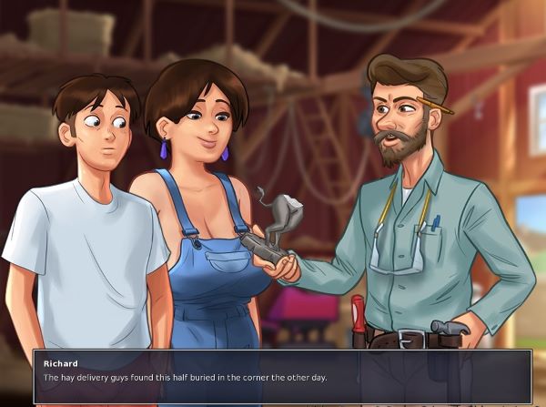 Richard will automatically give you the bottom part of the statue once the barn is finished