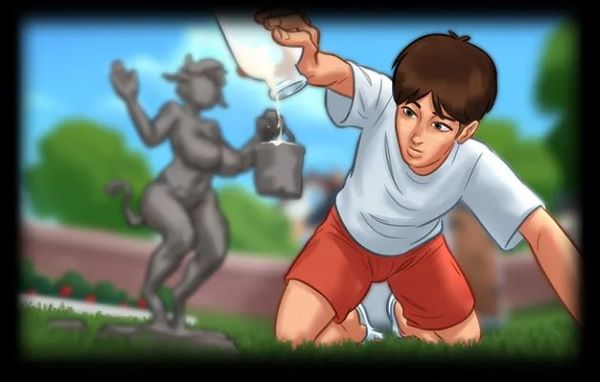 Use the milk sample on the statue, and it'll turn into Daisy