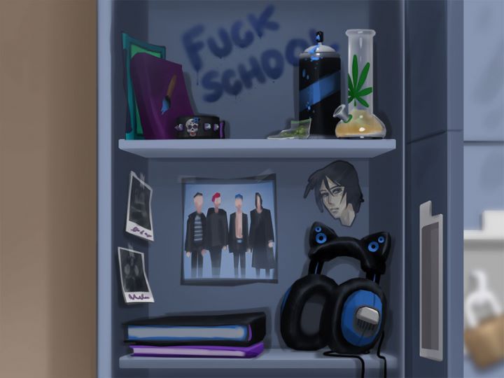 Eve’s locker shows her rebellious side