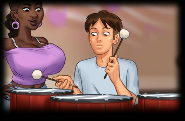 Music Class -  Ms. Dewitt announces the show