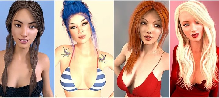 Acting Lessons visual novel main characters