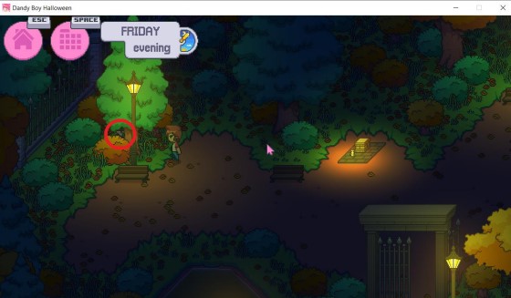 Location of the panties