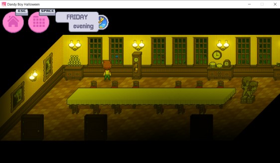 View from the window showing the glowing key