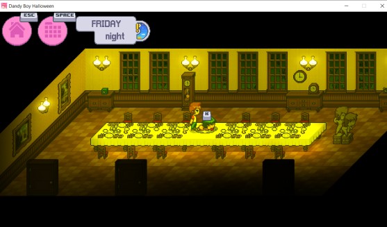 Erika tied on the table