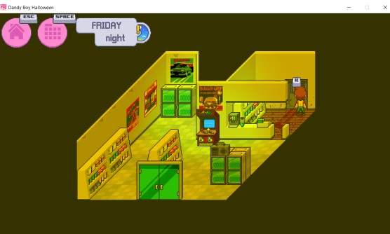 Use the Blood Key (found at the start) to unlock the bloody door in the store