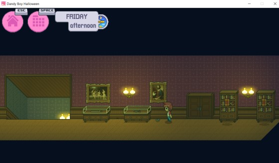 Pushing the gun case to reveal the key