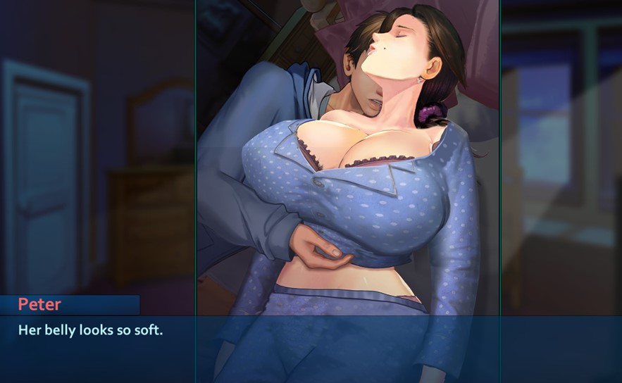 Taffy Tales Redux title screen showing Peter and the main female cast